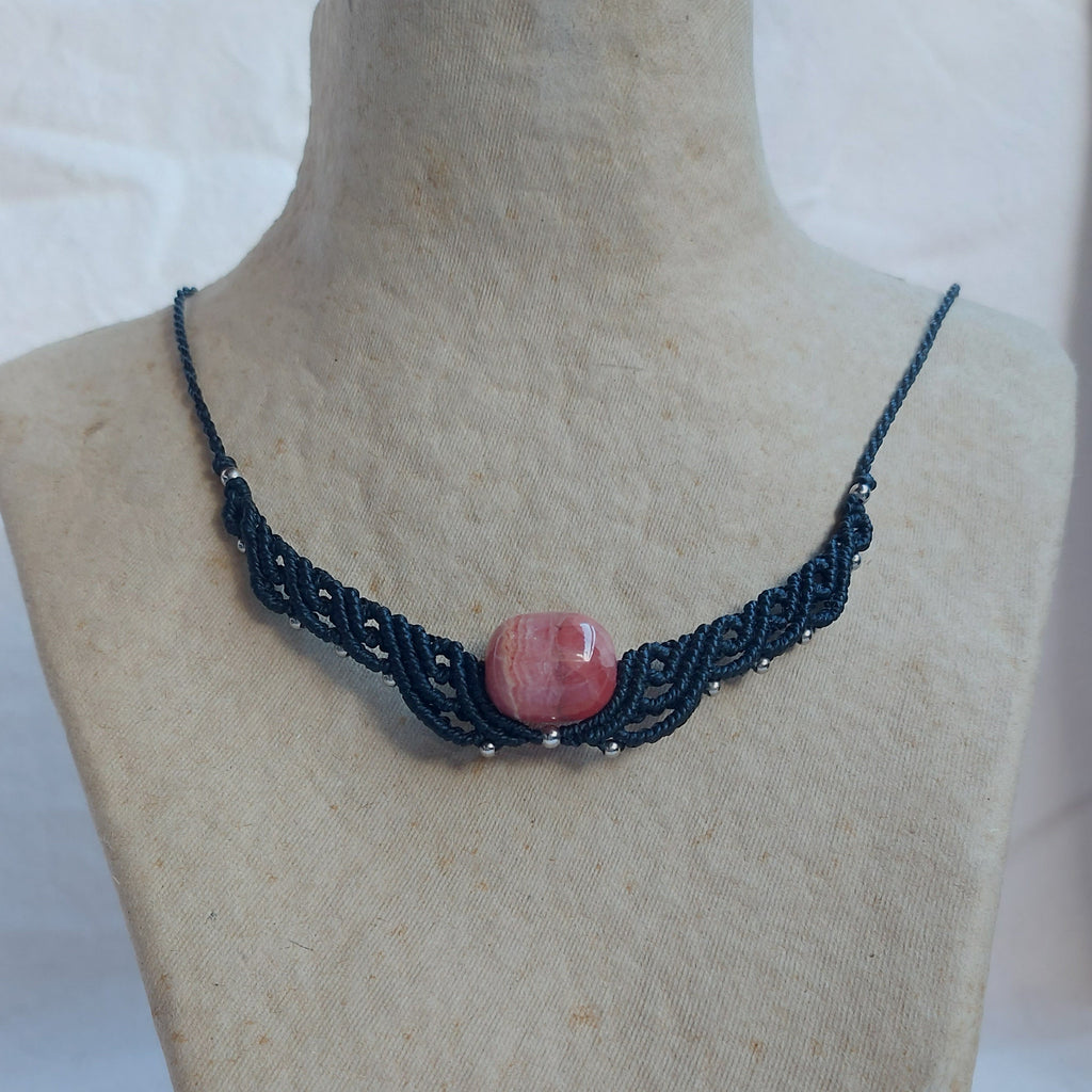Collar con Rodocrosita