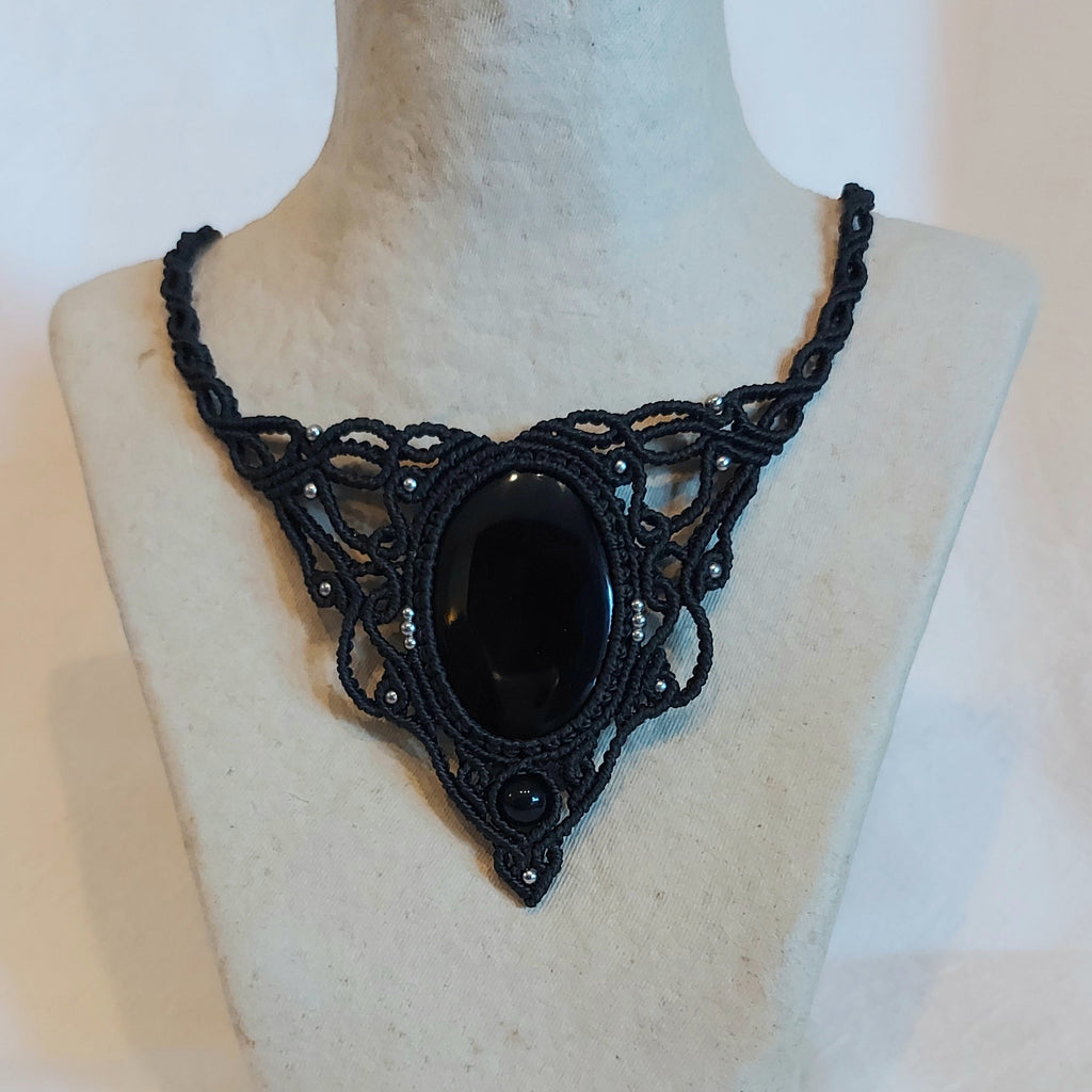 Gargantilla Black Velvet con Onix