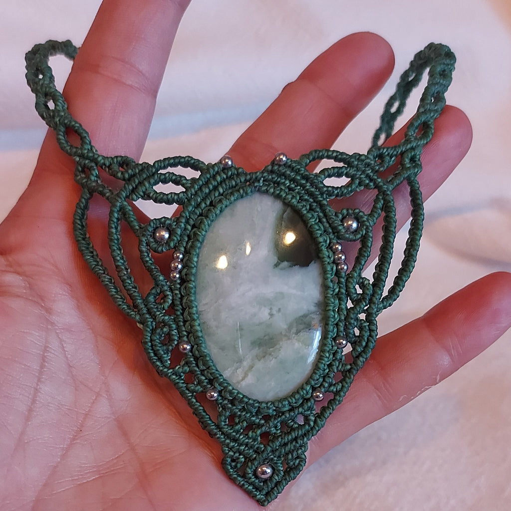 Gargantilla Nahele con Jade Verde