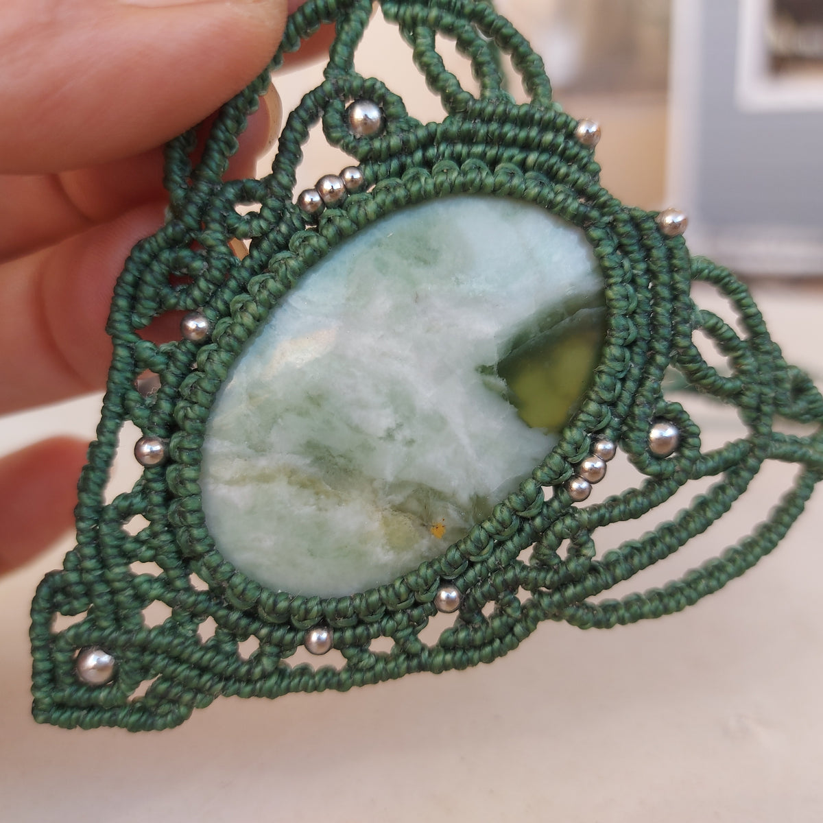 Gargantilla Nahele con Jade Verde