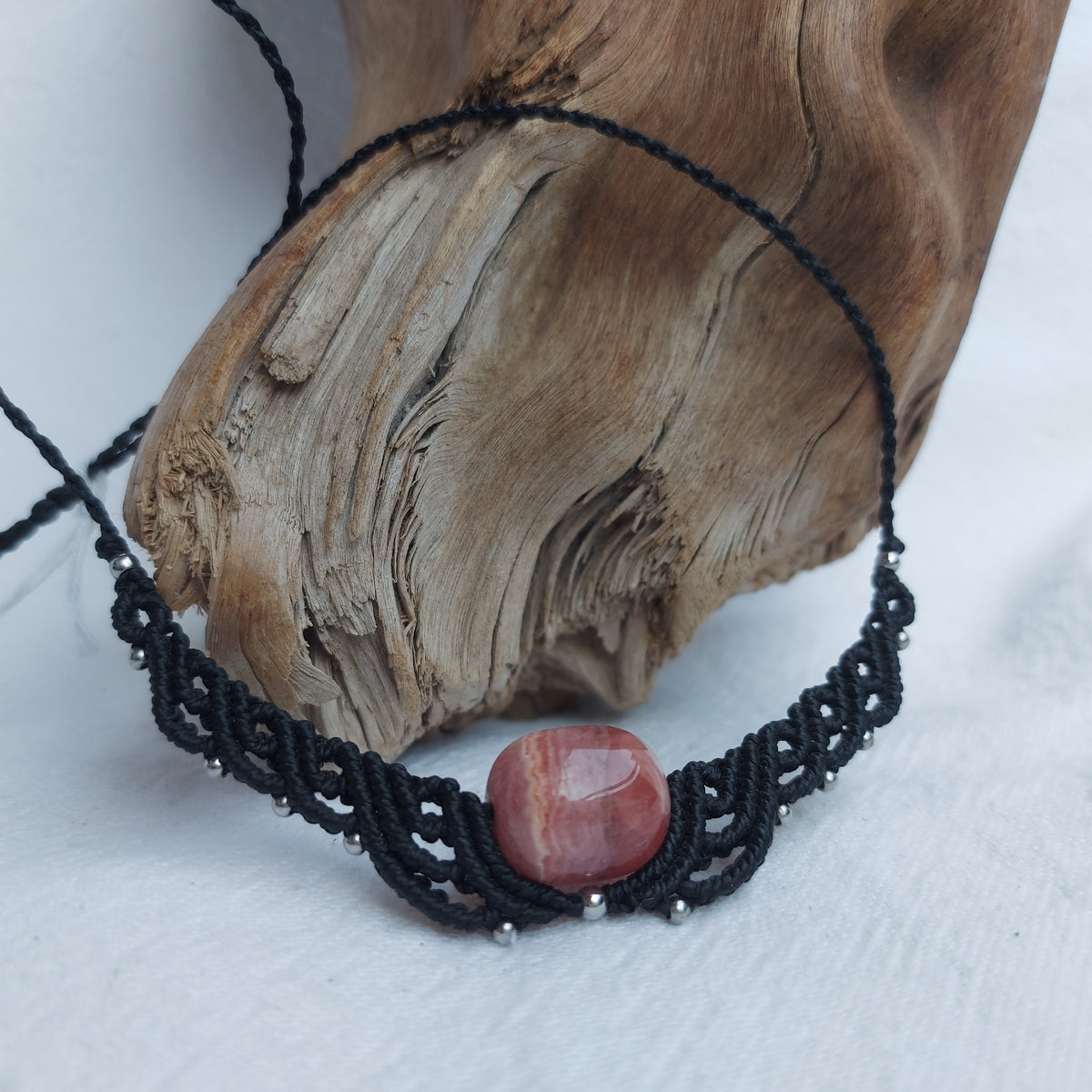 Collar con Rodocrosita