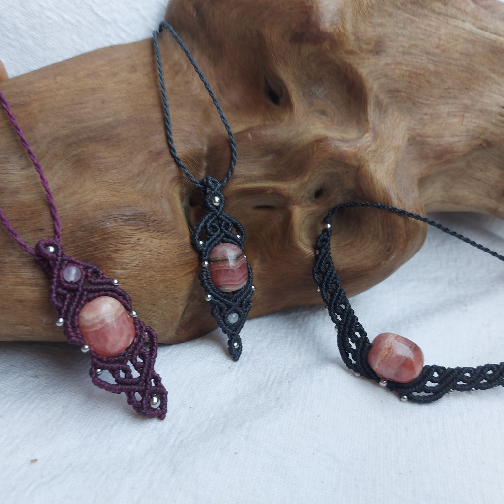 Collar con Rodocrosita