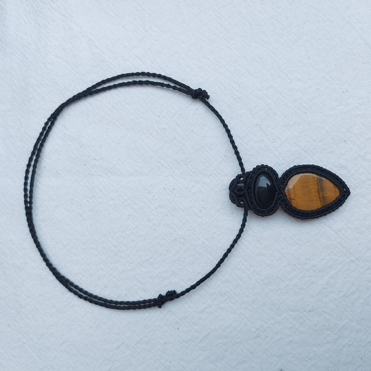 Colgante con Ónix y Ojo De Tigre