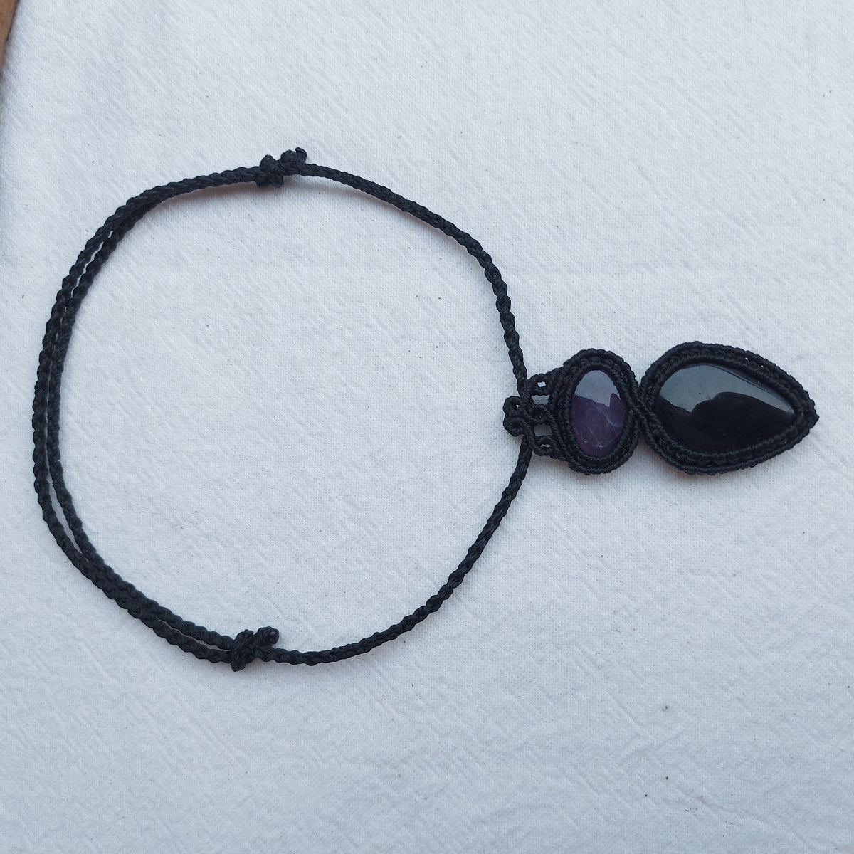 Colgante con Amatista y Ónix