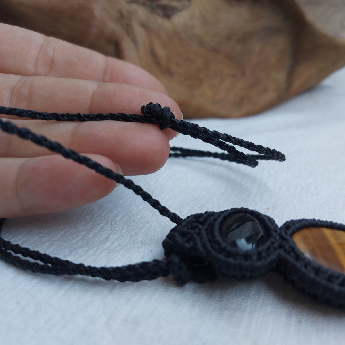 Colgante con Ónix y Ojo De Tigre