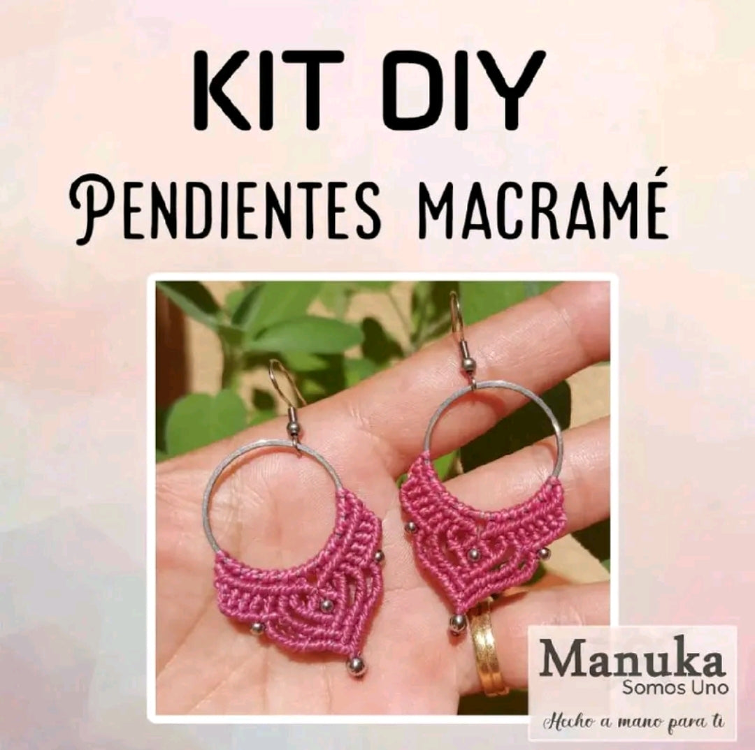 Kit Pendientes Macramé