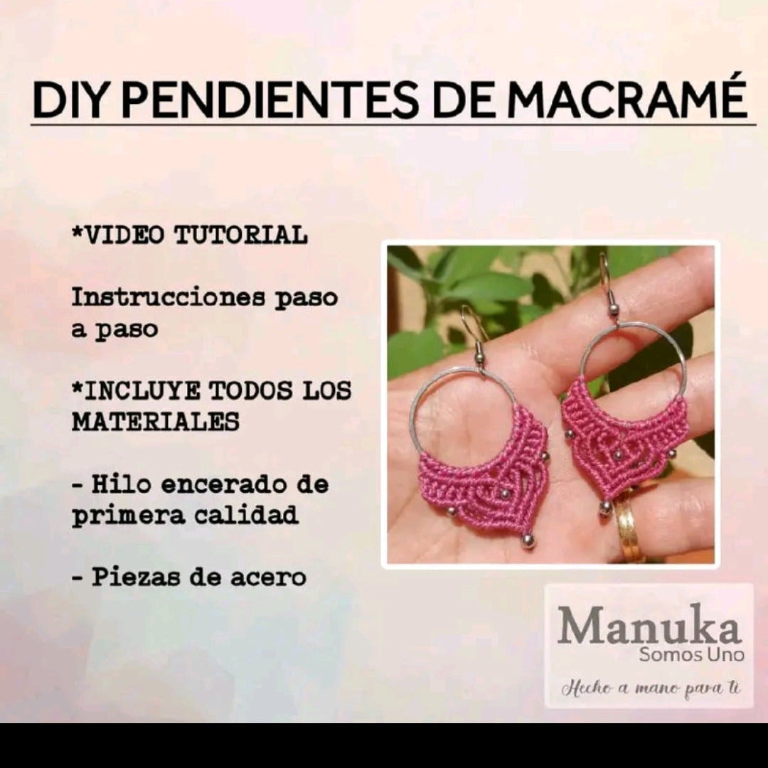 Kit Pendientes Macramé